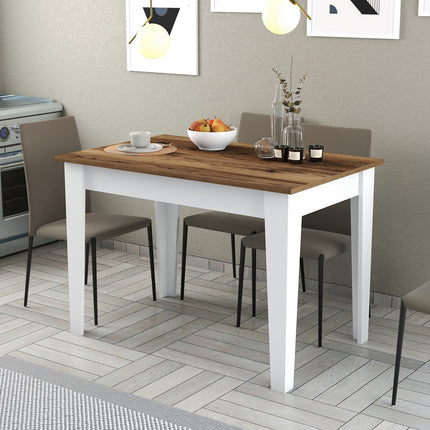 Étkező asztal Kiev 511 - Walnut, White-VASBÚTOR