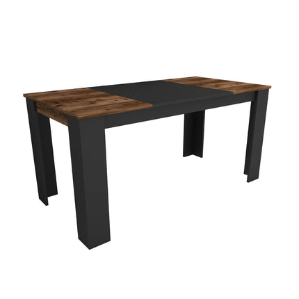 Étkező asztal Line - Light Walnut, Black-VASBÚTOR