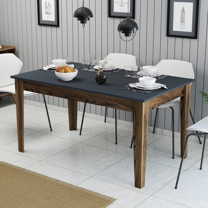 Étkező asztal Milan 513 - Walnut, Anthracite-VASBÚTOR