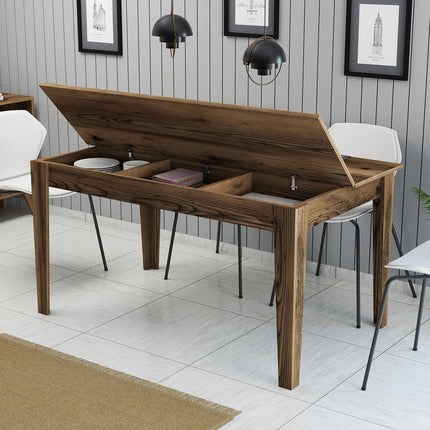 Étkező asztal Milan 516 - Walnut-VASBÚTOR