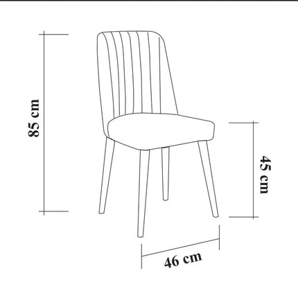 Étkezőgarnitúra(Kihúzható asztal, szék) (3 db) Vina 1048 - Dió, Sötétkék-VASBÚTOR