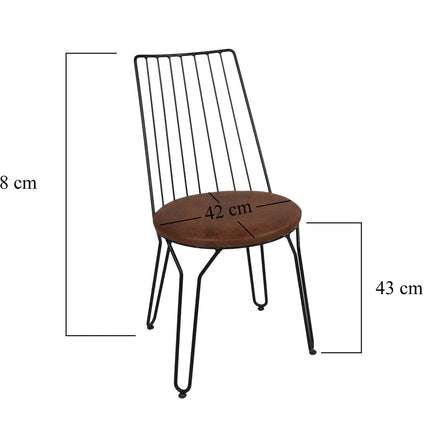 Étkezőszék szett (2 db) Ada 275 V2-VASBÚTOR