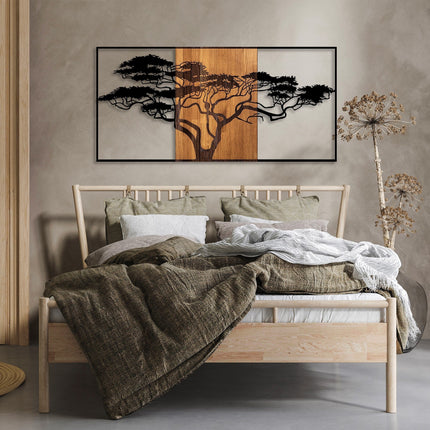 Fa fali dekoráció, Acacia Tree - 328-VASBÚTOR