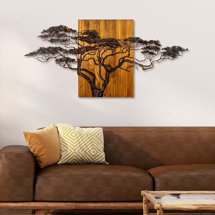 Fa fali dekoráció, Acacia Tree - 329-A-VASBÚTOR