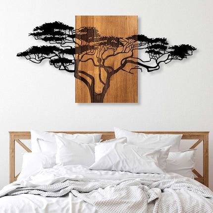 Fa fali dekoráció, Acacia Tree - 329-VASBÚTOR