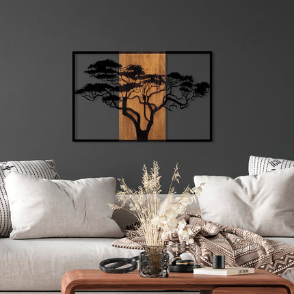 Fa fali dekoráció, Acacia Tree - 388-VASBÚTOR