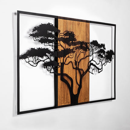 Fa fali dekoráció, Acacia Tree - 388-VASBÚTOR
