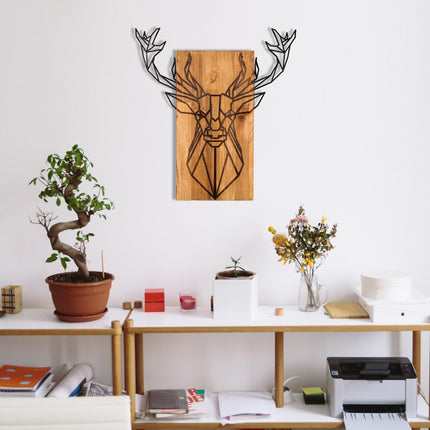 Fa fali dekoráció, Deer-VASBÚTOR