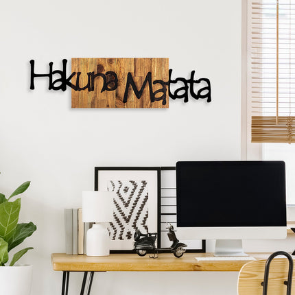 Fa fali dekoráció, Hakuna Matata 4-VASBÚTOR