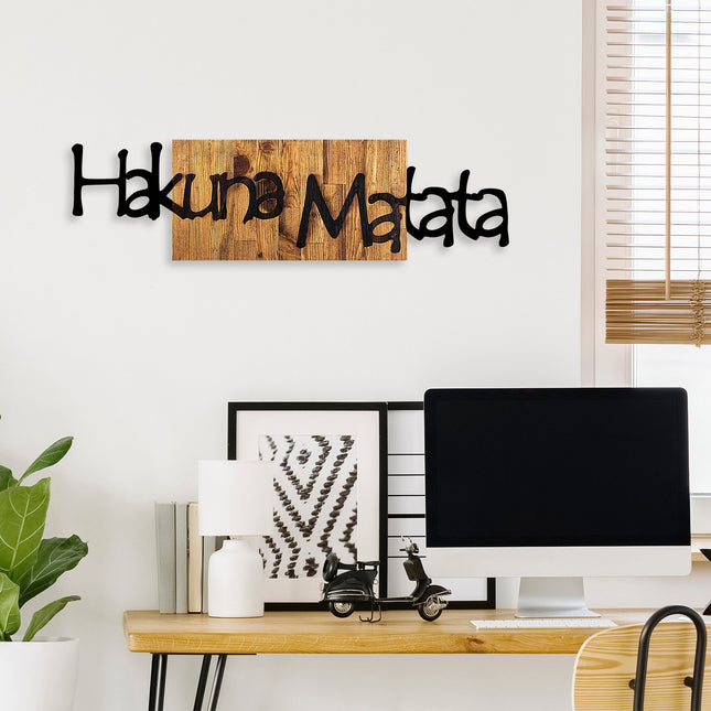 Fa fali dekoráció, Hakuna Matata 4-VASBÚTOR