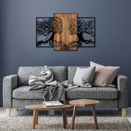 Fa fali dekoráció, Tree Love - 312-VASBÚTOR