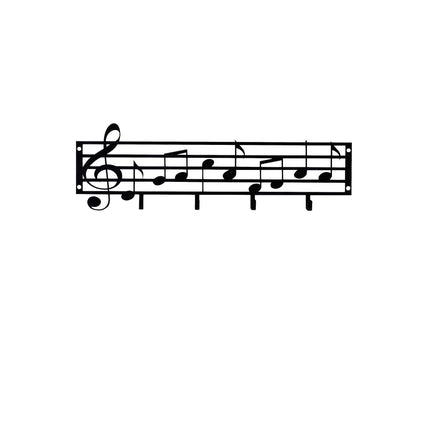 Fali Dekoráció - Fém fali akasztó, Note-VASBÚTOR