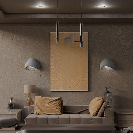 Fali Lámpa Szett (2 db)Wabi Sabi Shell - Betonszürke-VASBÚTOR