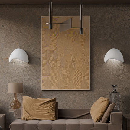 Fali Lámpa Szett (2 db)Wabi Sabi Shell - Fehér-VASBÚTOR