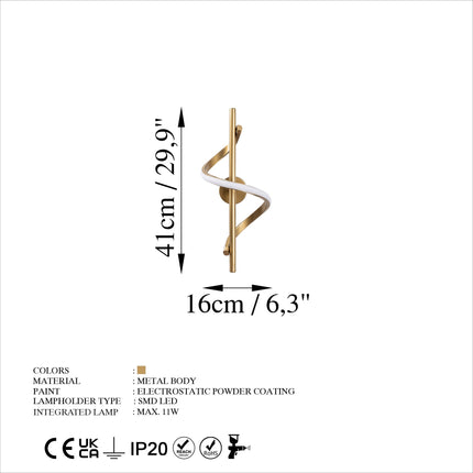 Fali lámpa, Lıkma - 13511-VASBÚTOR
