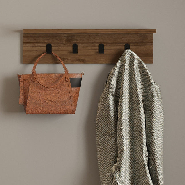 Fali polc Ayla - Walnut-VASBÚTOR