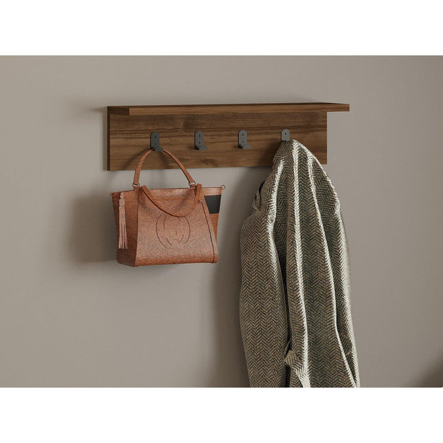 Fali polc Ayla - Walnut-VASBÚTOR