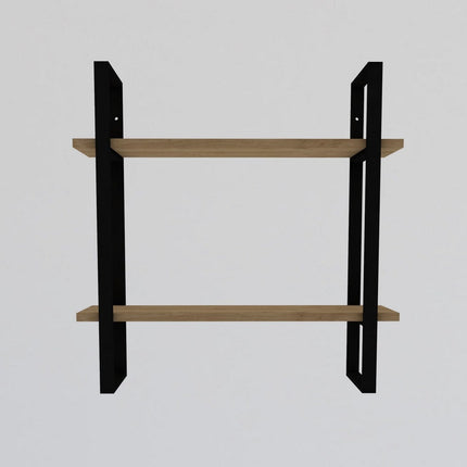 Fali polc Buba - Sapphire Oak, Black-VASBÚTOR