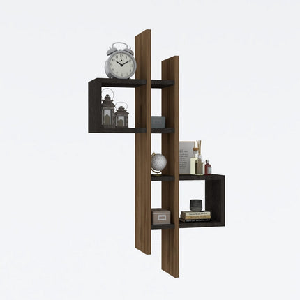 Fali polc Emse - Oak, Anthracite-VASBÚTOR