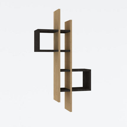Fali polc Emse - Sapphire Oak, Anthracite-VASBÚTOR