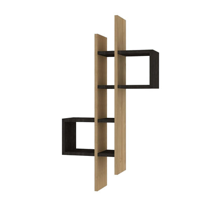 Fali polc Emse - Sapphire Oak, Anthracite-VASBÚTOR