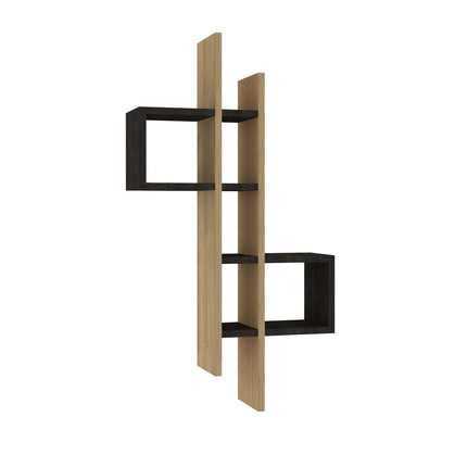 Fali polc Emse - Sapphire Oak, Anthracite-VASBÚTOR