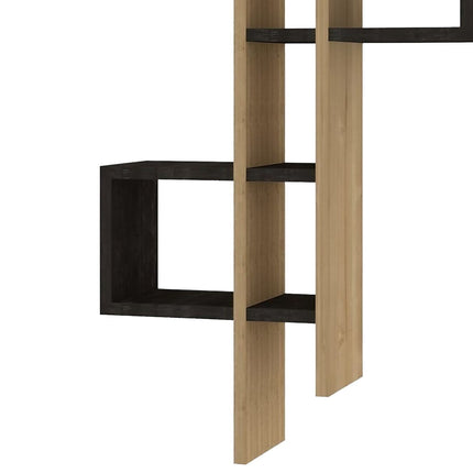 Fali polc Emse - Sapphire Oak, Anthracite-VASBÚTOR