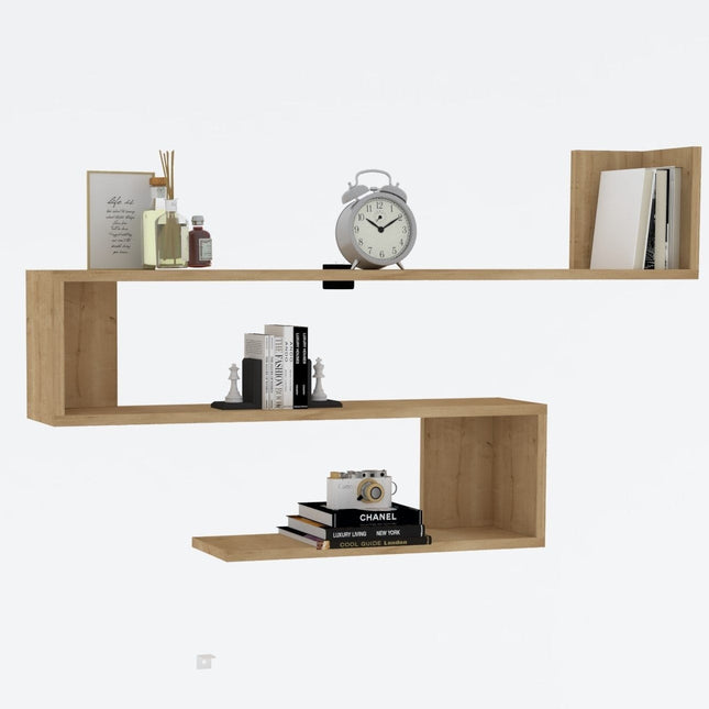 Fali polc Penne - Sapphire Oak-VASBÚTOR