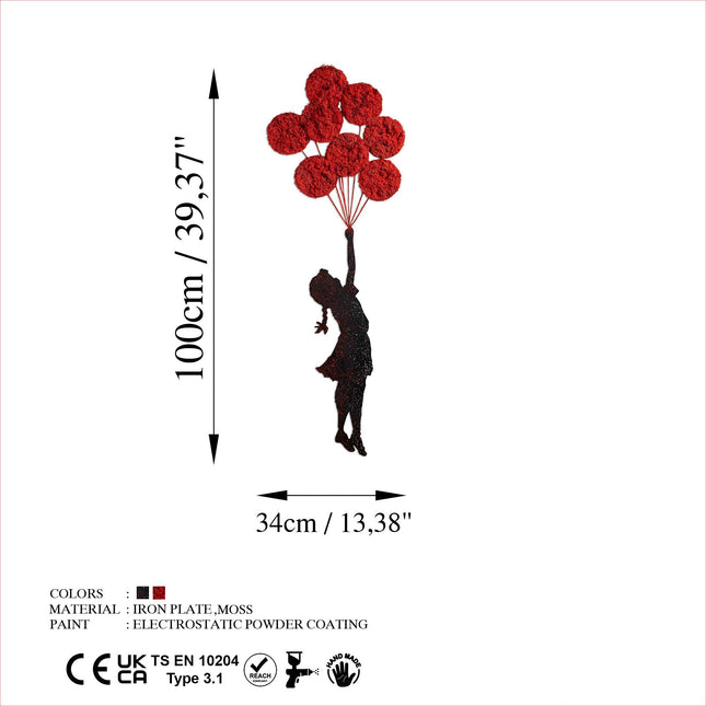 Fém fali dekoráció, Banksy - 11-1-VASBÚTOR