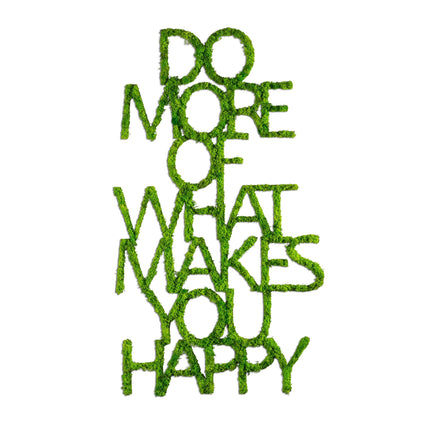 Fém fali dekoráció, Do More Of What Makes You Happy-VASBÚTOR