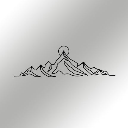 Fém fali dekoráció, Everest-VASBÚTOR