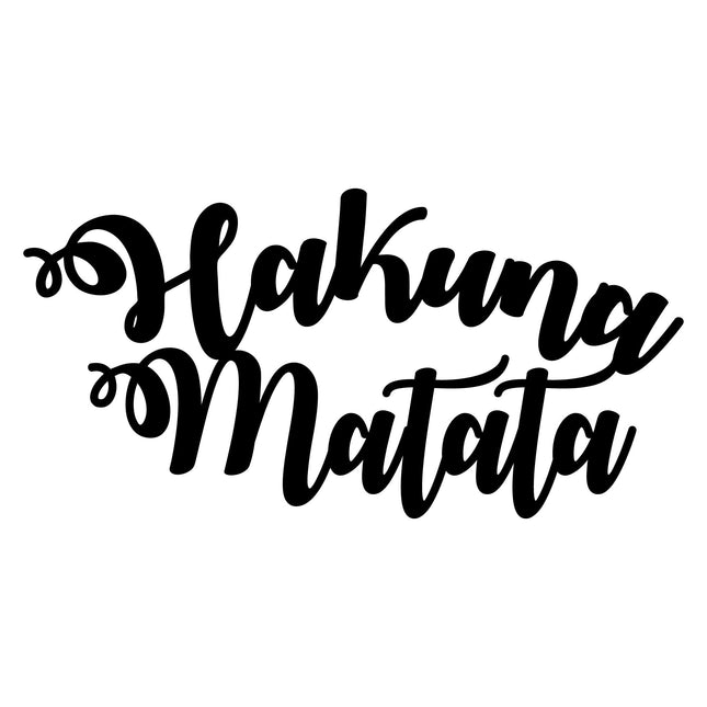 Fém fali dekoráció, Hakuna Matata-VASBÚTOR