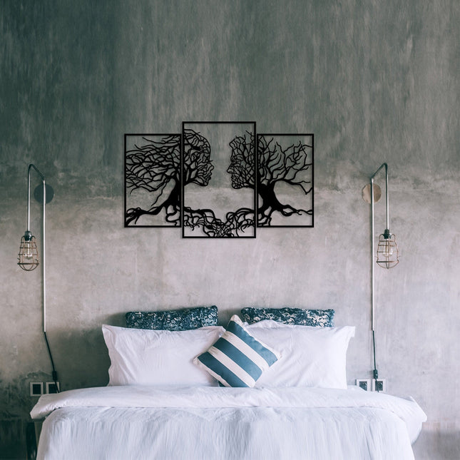 Fém fali dekoráció, Love Tree-VASBÚTOR