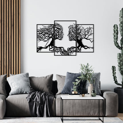 Fém fali dekoráció, Love Tree-VASBÚTOR