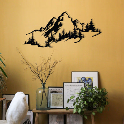 Fém fali dekoráció, Mountain 3-VASBÚTOR