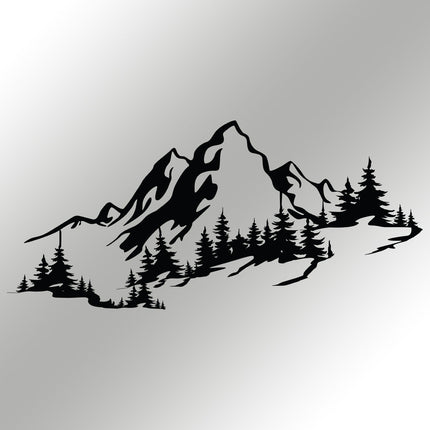 Fém fali dekoráció, Mountain 3-VASBÚTOR