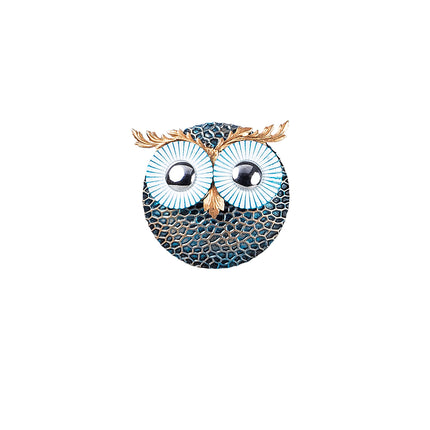Fém fali dekoráció, Owl 3 - Silver-VASBÚTOR