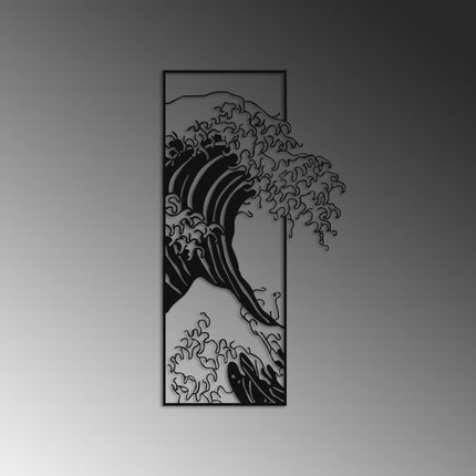 Fém fali dekoráció, Waves 3-VASBÚTOR