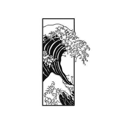 Fém fali dekoráció, Waves 3-VASBÚTOR