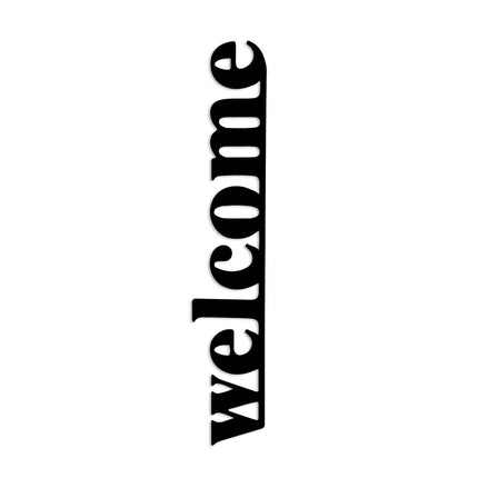 Fém fali dekoráció, Welcome-5-VASBÚTOR