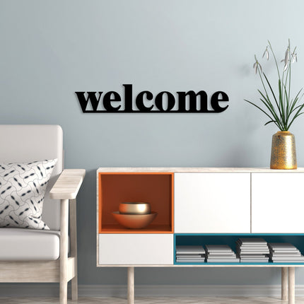 Fém fali dekoráció, Welcome-VASBÚTOR
