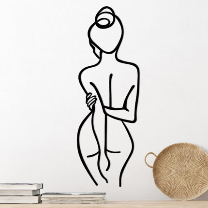 Fém fali dekoráció, Woman Body-VASBÚTOR