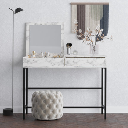 Fésülködő asztal Linda - Carrara Marble-VASBÚTOR
