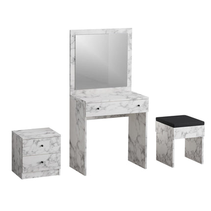 Fésülködő asztal Nice - Carrara Marble-VASBÚTOR