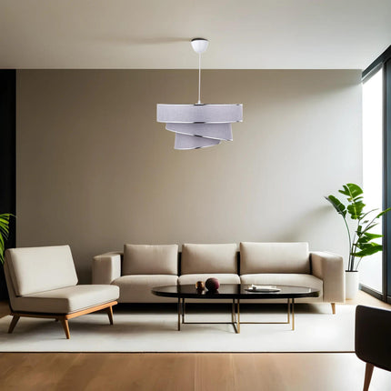 Függőlámpa, Couper - Grey, Silver-VASBÚTOR