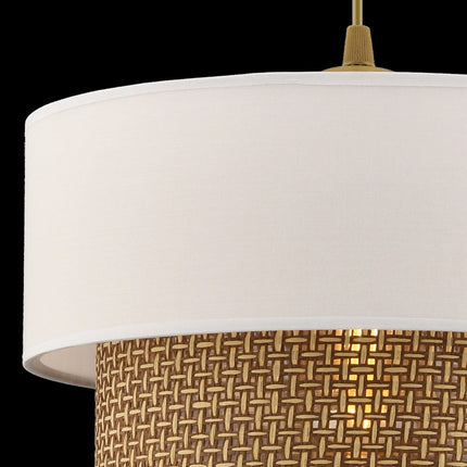 Függőlámpa, Echo - Beige, Fehér-VASBÚTOR