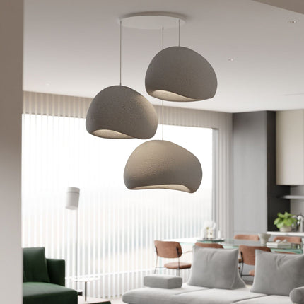 Függőlámpa - Wabi Sabi Claylights - Betonszürke-VASBÚTOR