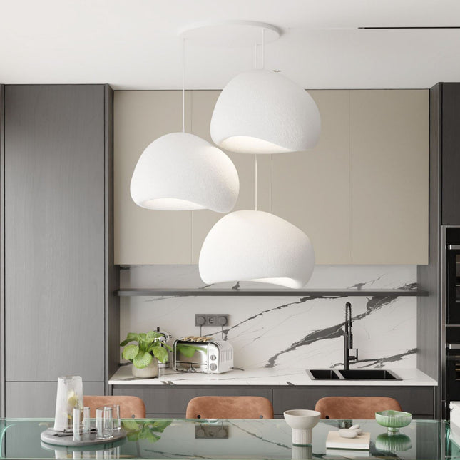 Függőlámpa - Wabi Sabi Claylights - Fehér-VASBÚTOR
