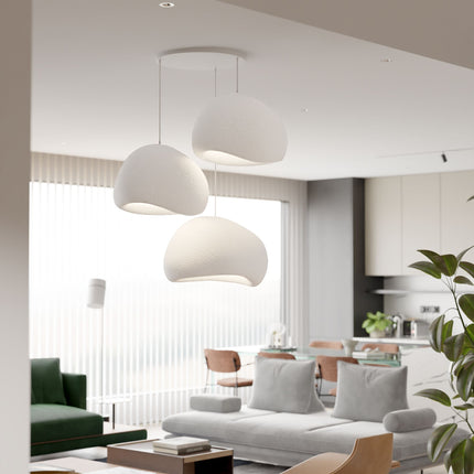 Függőlámpa - Wabi Sabi Claylights - Fehér-VASBÚTOR