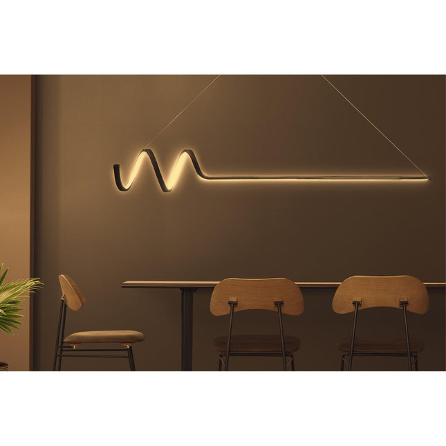 Függőlámpa, Waterwave - Fekete Body, Sárga Light-VASBÚTOR